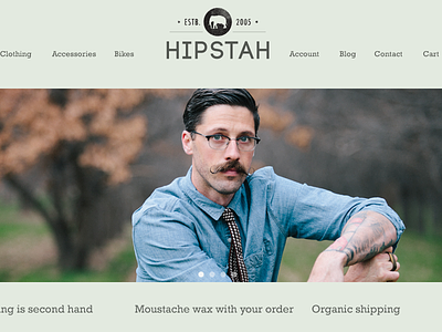 Hipstah - eCommerce Mockup classic ecommerce hipster mockup shop stylish web shop