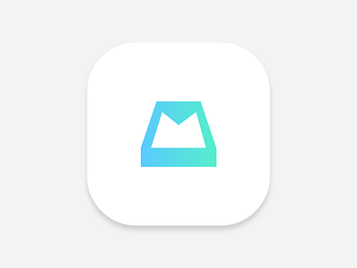 Mailbox iOS 7 clean flat gradient icon ios ios7 ios8 minimal