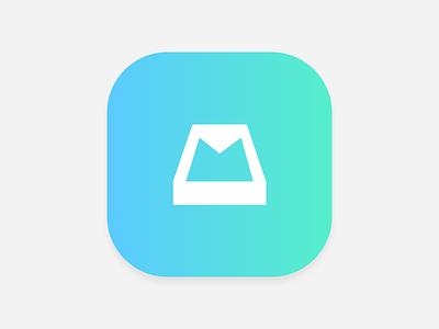 Mailbox iOS 7 - Inverted clean flat gradient icon ios ios7 ios8 minimal