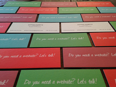 Business Cards - Do you need a website? Let's talk!