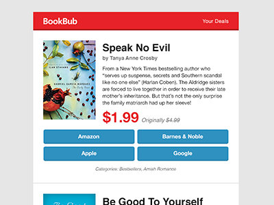 BookBub - Daily Deals Email