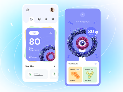 Health Tracker app design health interface minimal mobile mobile app mobileapp mobileappdesign orix ui