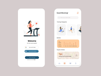 Fitness App - UI Design
