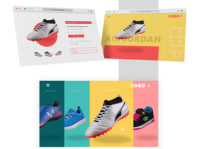 Shoe Store Web Design app branding design ecommerce graphic design ui userinterface ux webdesign website