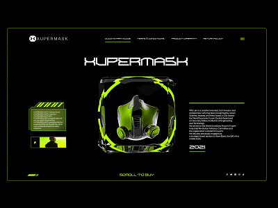 Xupermask dashboard 2021 app black dark dashboad figma green landing mask uiux webdesign