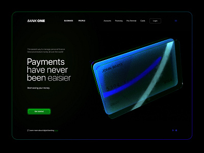 Bank One Landing Page