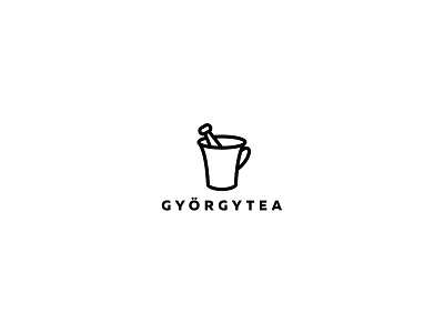 Györgytea logo concept II. branding herbal logo logofolio mark minimal symbol tea