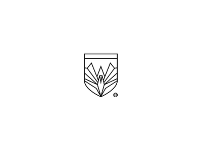 Origami swan logo brand branding illustration logo logofolio mark minimal origami shield simple swan symbol