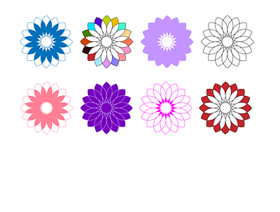 Geometric flower flower geometric geometric flower graphic design shapes