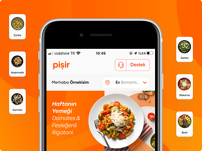 Pişir YemekMarket analysis app design mobile ui ux