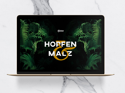 Hopfen & Malz 01 beer design ui webdesign