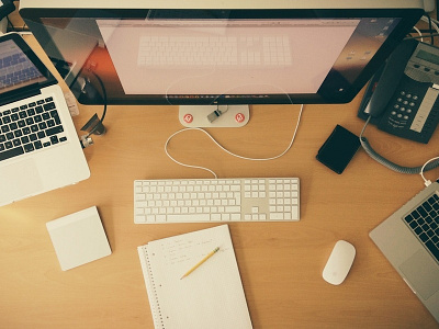 Desk at work