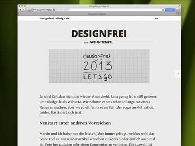 Designfrei Blog Design