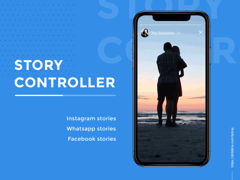 Instagram, Whatsapp and Facebook story/status controller