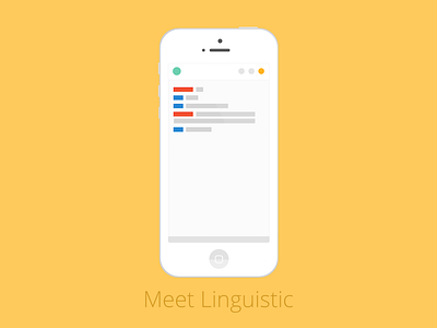 Linguistic Mobile iPhone Mockup