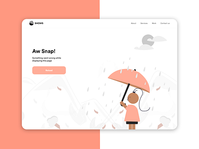 Error Page branding design illustration logo ui ux