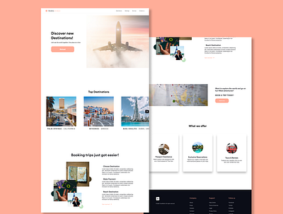 Travel Agency Website branding design illustration ui ux