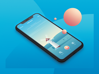 Paper Plane app blue clean design icons illustration ios iphonex logo mobile plane ui ux