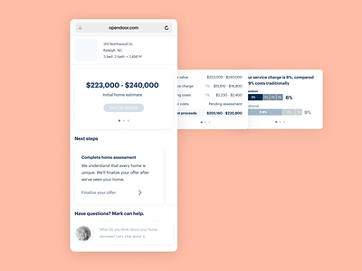 Home Value Dashboard - Wireframe