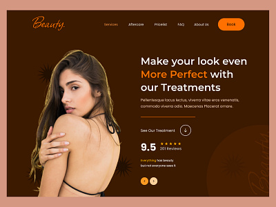 Beauty web Header design