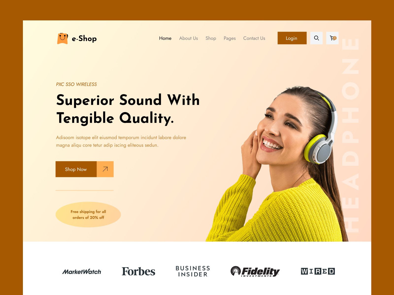 Headphone Website designs themes templates and downloadable