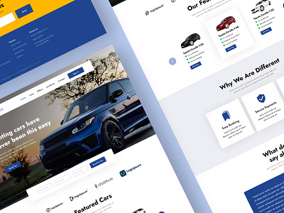 Car Rental Platform Website Design