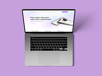 Fintech App Landing Page Design