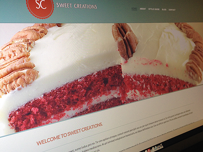 Sweet Creations responsive web design website wordpress