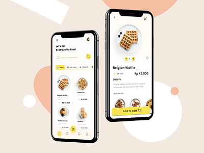 Food Delivery App app branding delivery app design food app food design pastry ui design