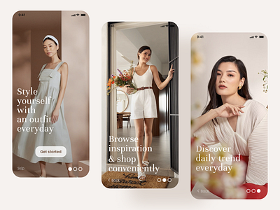 Onboarding Fashion Store app branding design fashion fashion store onboarding shopping ui ui design