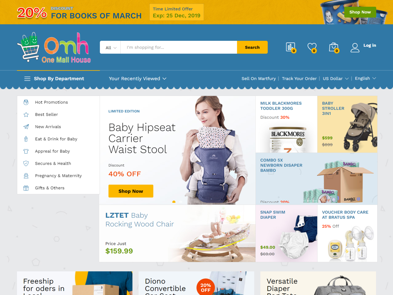 website for online shopping baby products by Muhammad Waqas