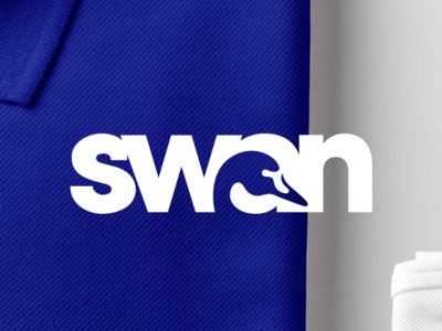 Swan Laundry brand identity branding design logo swan