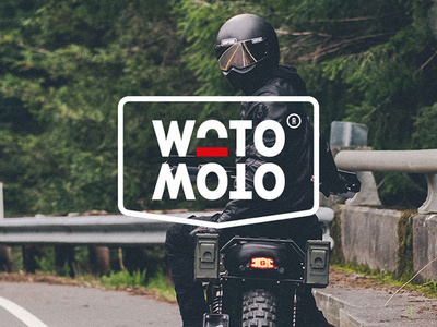 WotoMoto Branding ambigram bikes branding design icon logo