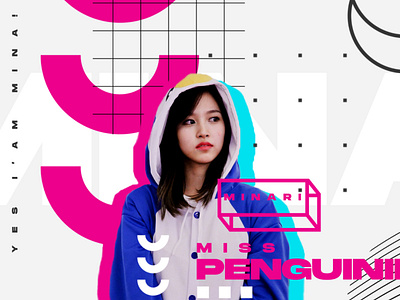 Modern abstract poster korean idol graphic design modern
