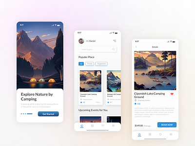 Camping App Design