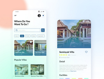 Villa Booking App app app design app ui design graphic design travel ui ui design uidesign uiux