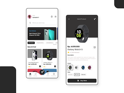 Gadget Online Shop Mobile Design