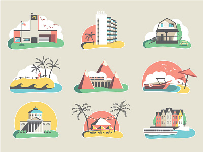 Map Icons icon map summer travel