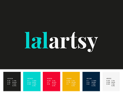 lalartsy Visual Identity branding design logo typography vector
