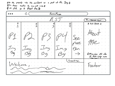 Portfolio Layout animation branding design icon lofi sketch starwars ui web website