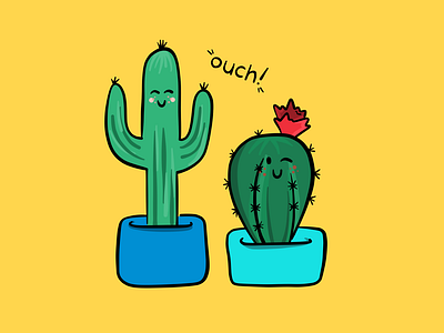 OUCH... it’s hard to be a cactus 🌵