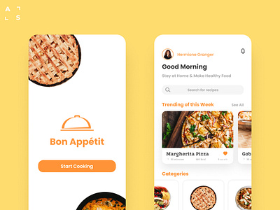 Bon Appétit App Design Concept 🍔 ui ux