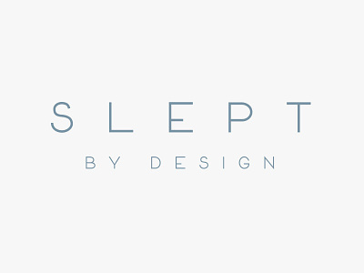 Slept By Design Logo branding logo typography
