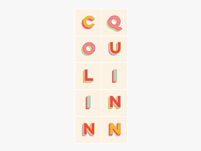 Logo for Colin Quinn branding graphic design logo type typography