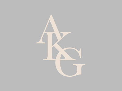 AKG Monogram branding logo monogram typography