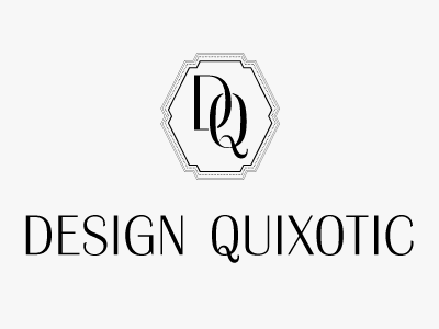 Design Quixotic logo branding logo monogram typography