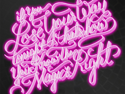 Doin It Right - Neon daft punk digital lettering neon