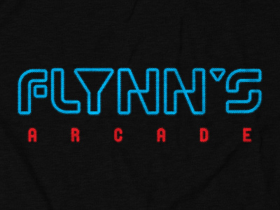 FLYNN S ARCADE gaming tee design for theCHIVE apparel design design digital illustration logo movie shirt design tee design tron typography