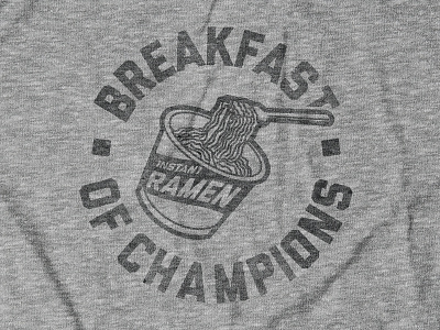 BREAKFAST OF CHAMPIONS tee design for Buy Me Brunch