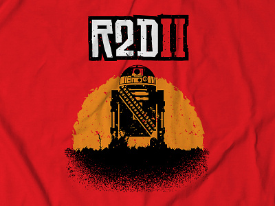 R2DII Tee Design for theCHIVE apparel design digital illustration gaming r2d2 screenprint shirt design shirtdesign star wars tee design tee shirt